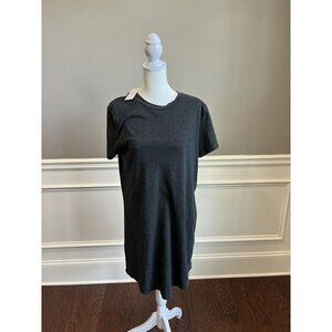 Women's Lou and Grey Dress XS Gray Shift Dress Casual Comfy Short Sleeve NWT
